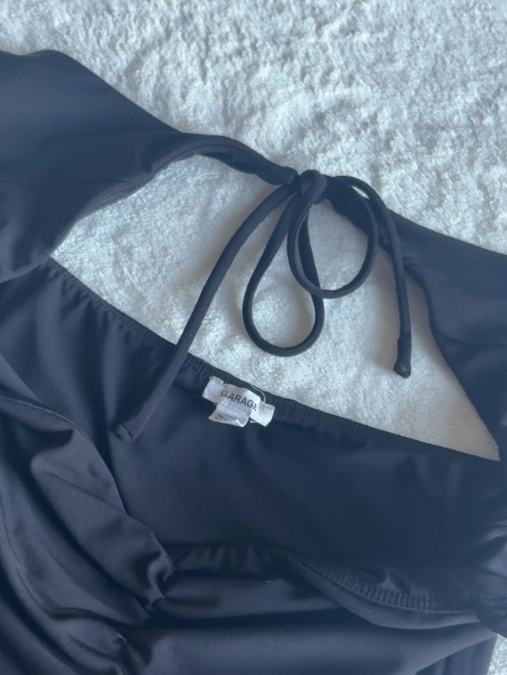 garage black talina square neck halter top - Picture 3 of 3